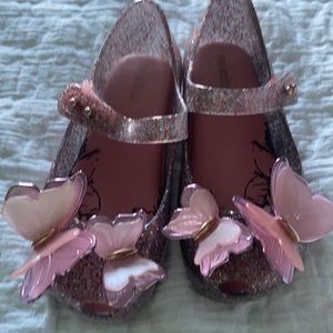 Girls Mini Melissa Pink Dress Shoes